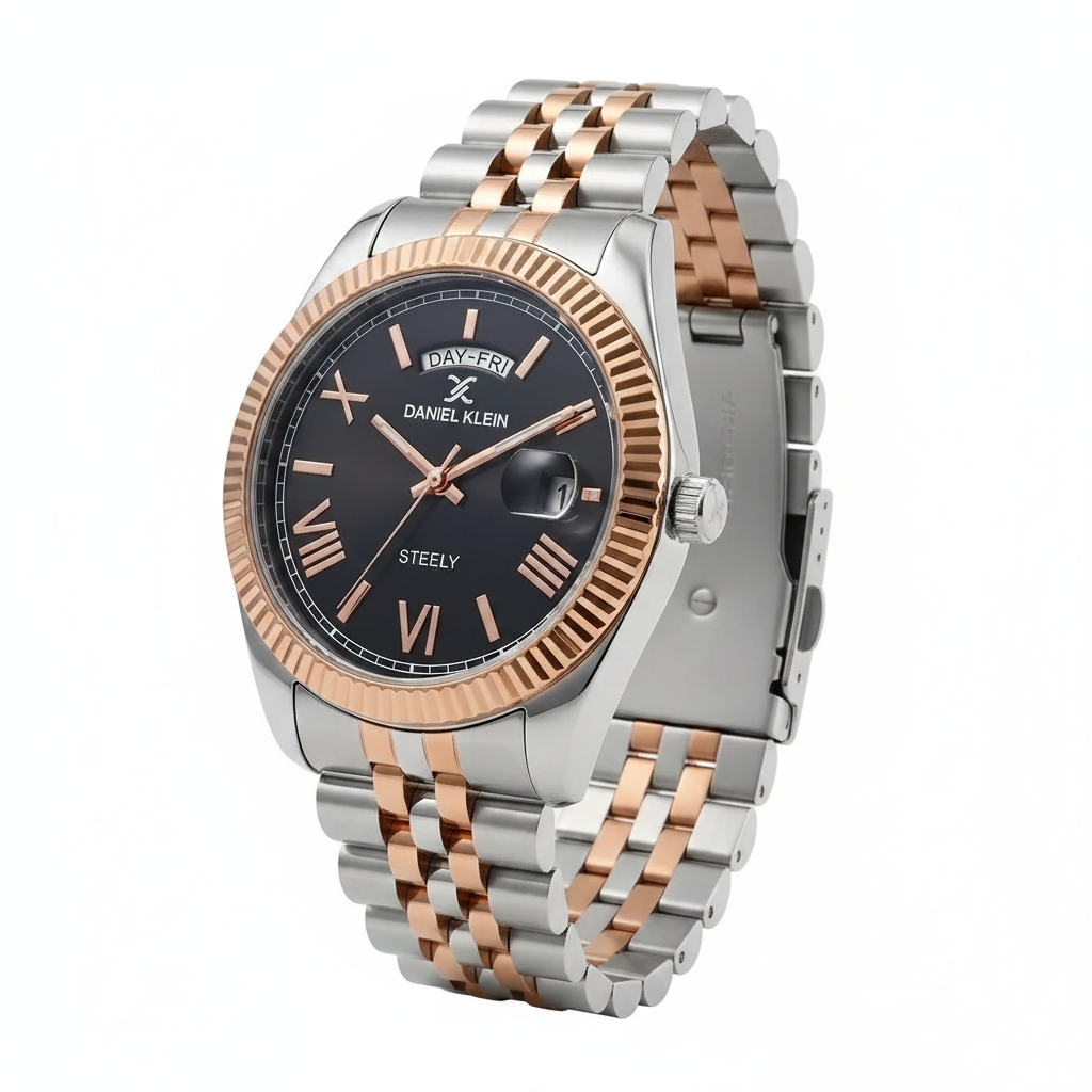 Daniel Klein Erkek Kol Saati | Steely Siyah Rose Gold